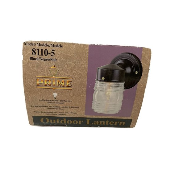 Vintage Prime Wall Mount Jelly Jar Lantern Outdoor Sconce Lighting Model 8110-5 - Picture 1 of 4